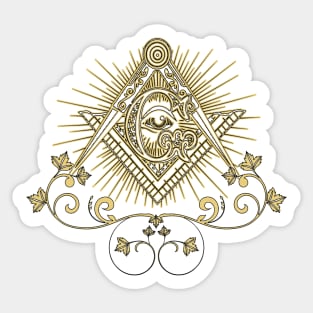 Freemason Classic Vintage Emblem Sticker